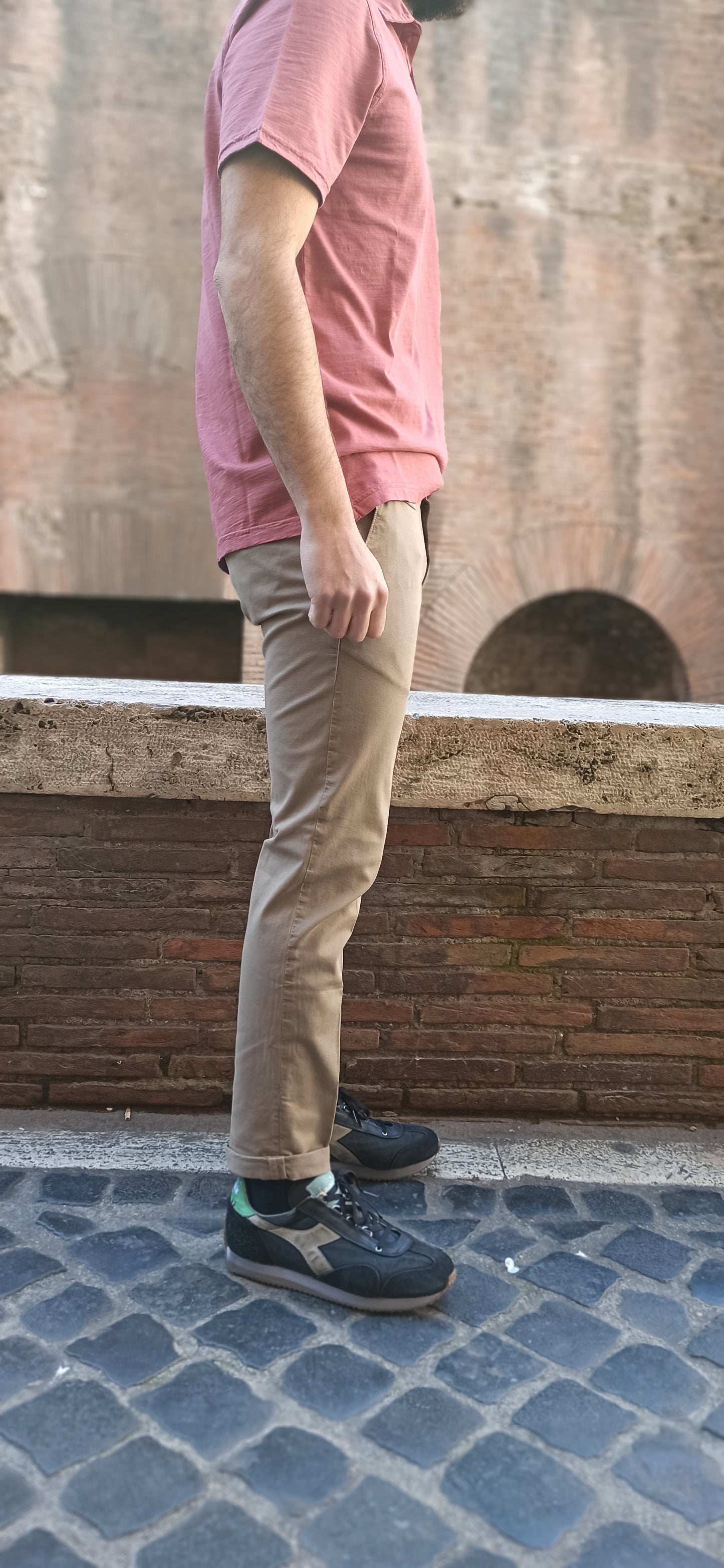 Pantalone 40Weft mod. Billy beige scuro