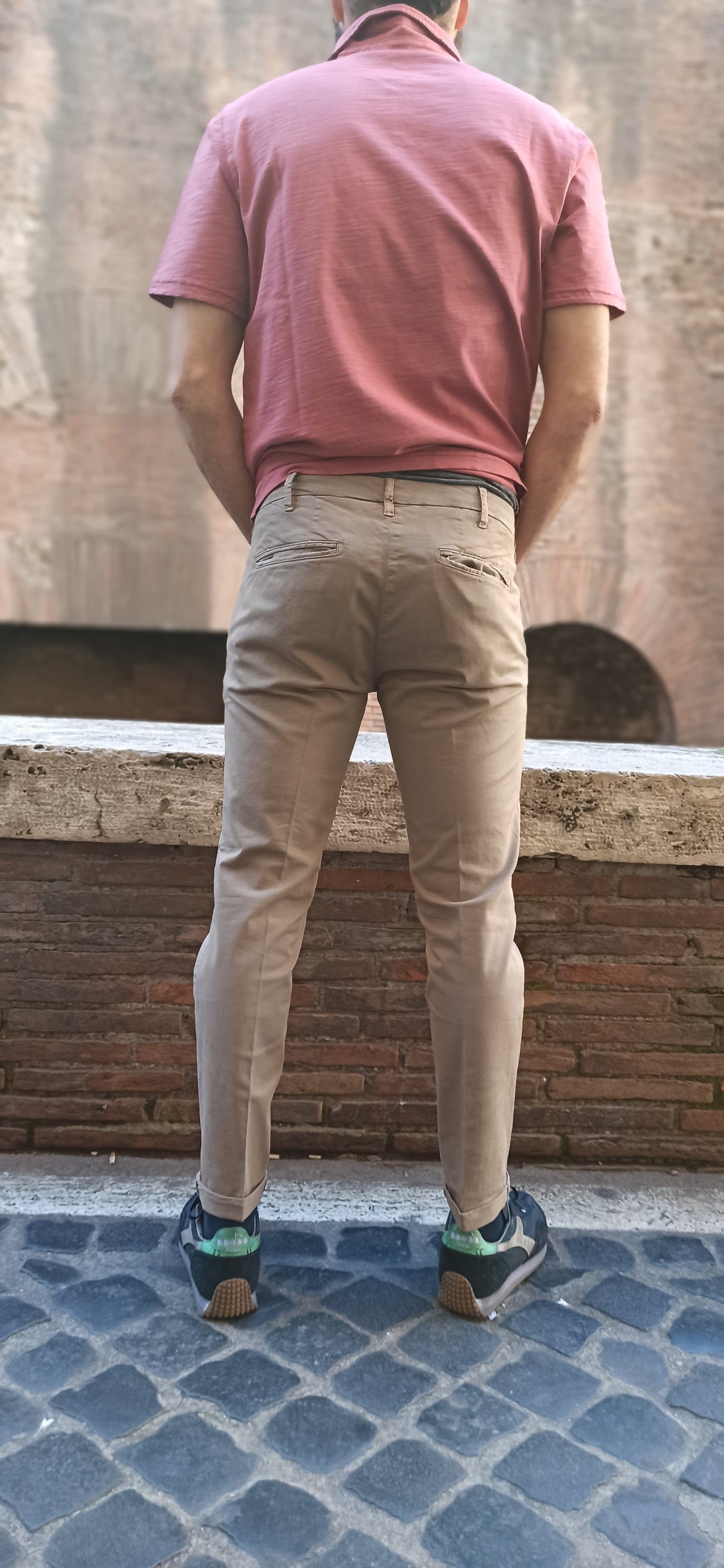 Pantalone 40Weft mod. Billy beige scuro