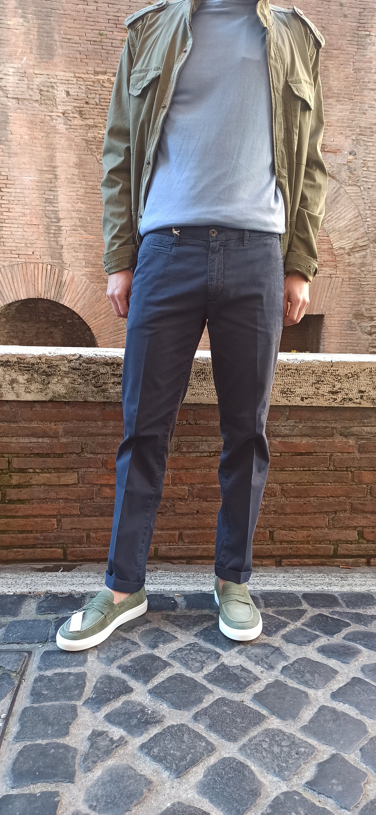 Pantalone 40Weft mod. Billy slim Blu