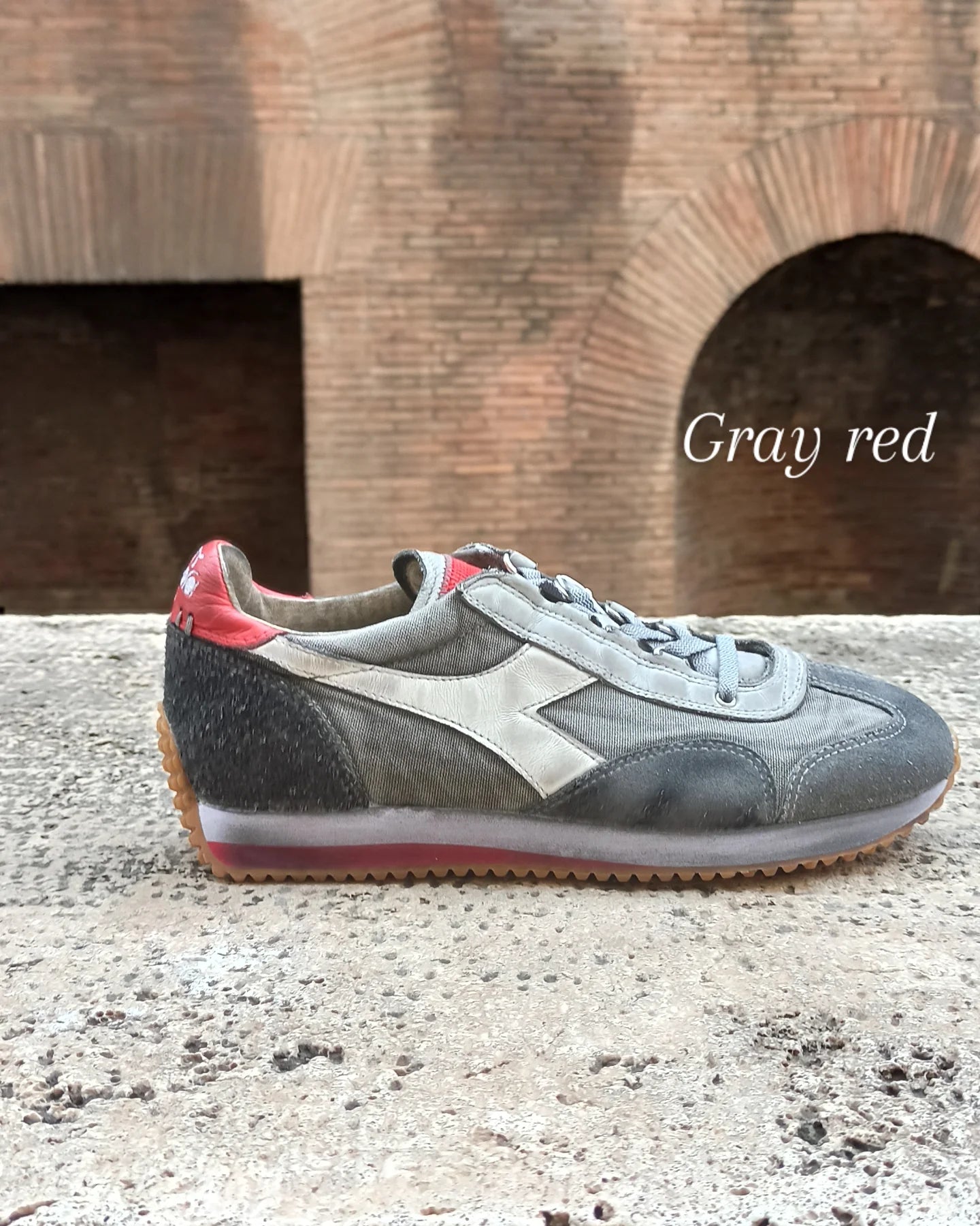 Diadora Heritage dirty Gray Down Blue