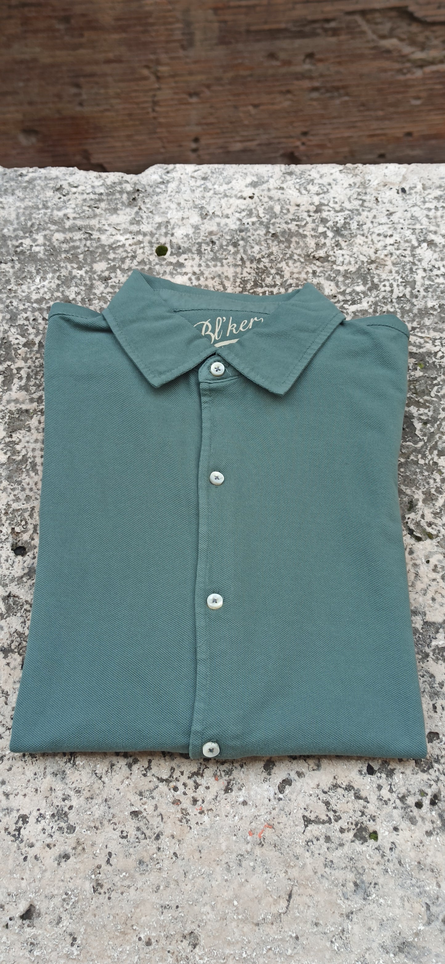 Polo camicia Bl'ker piquet verde