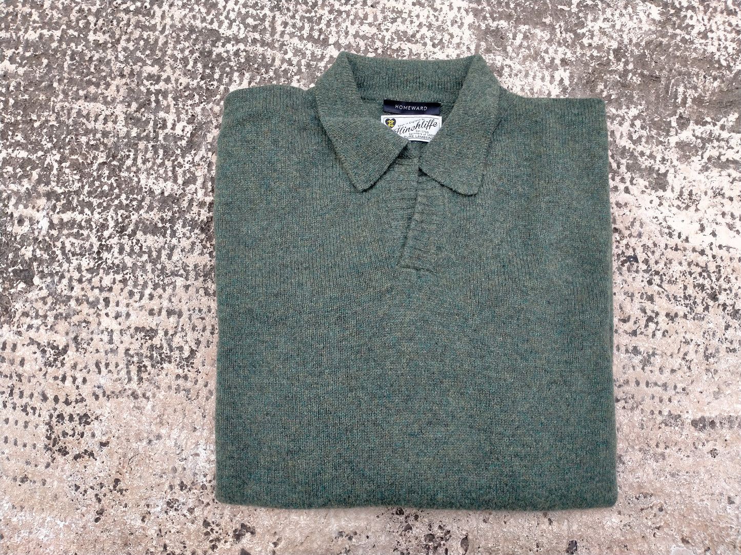Polo senza bottoni Lambswool Hinchliffe