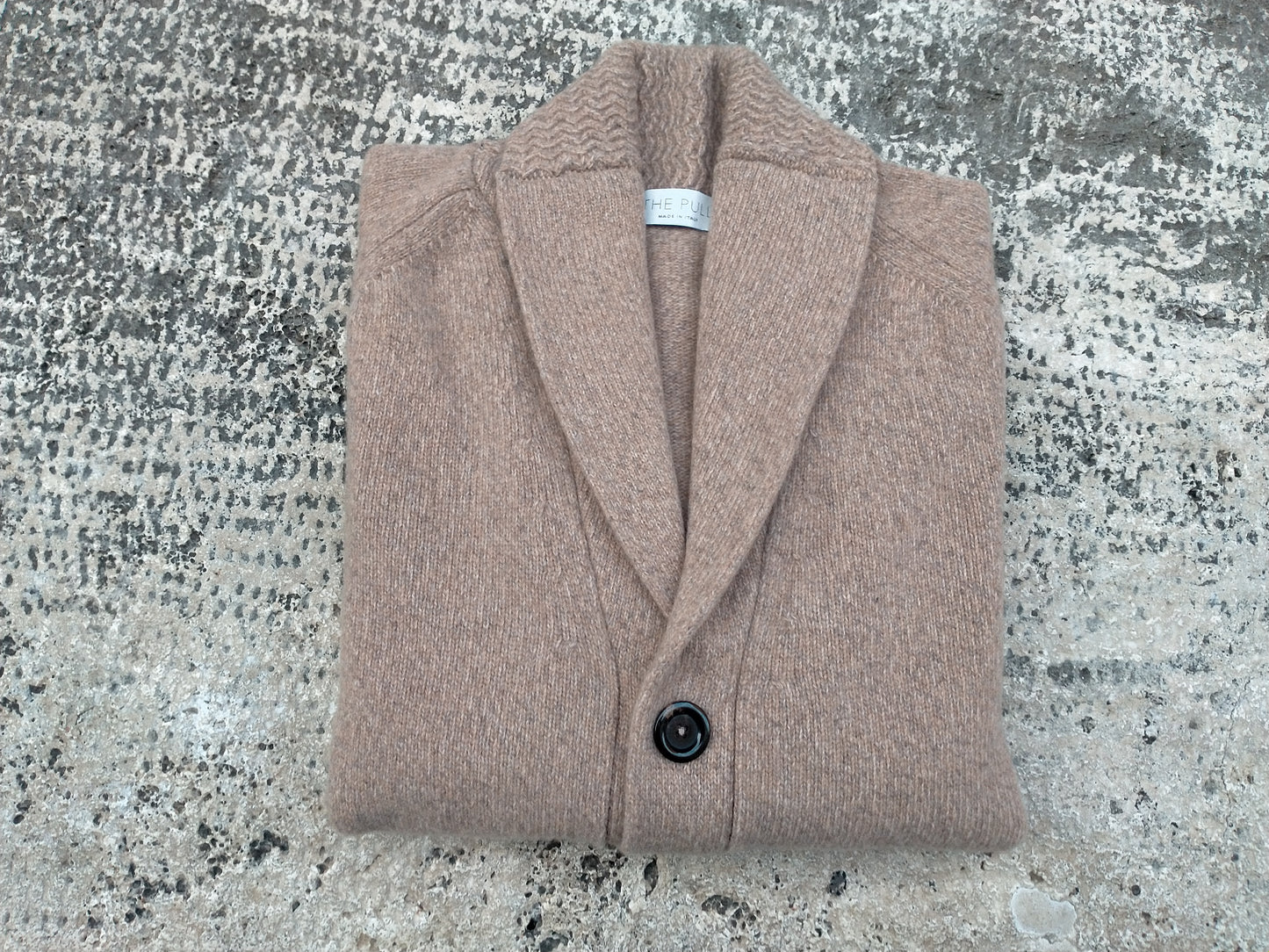 Cardigan sciallato pura lana