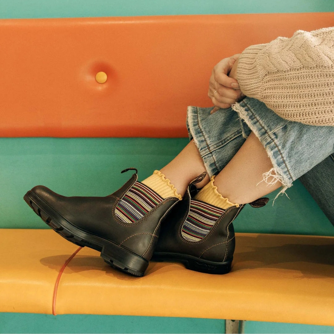 Blundstone #519 Brown Olive #1409 Brown Stripes #1917 Black & Navy