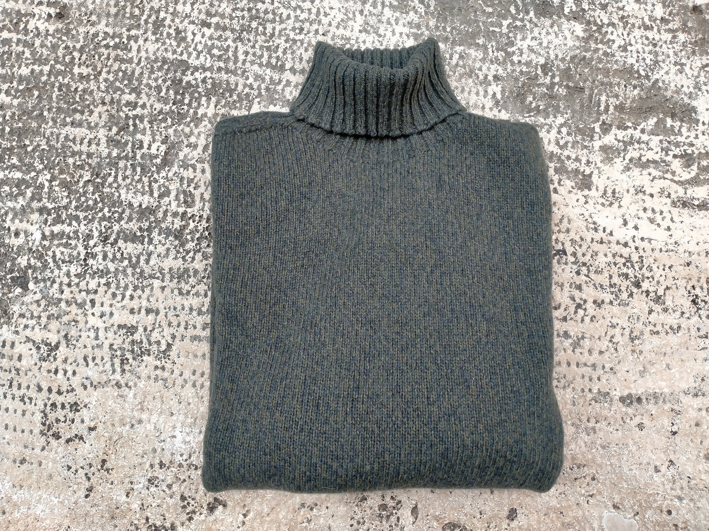 Pullover dolcevita lana mouliné Angelo Cenci