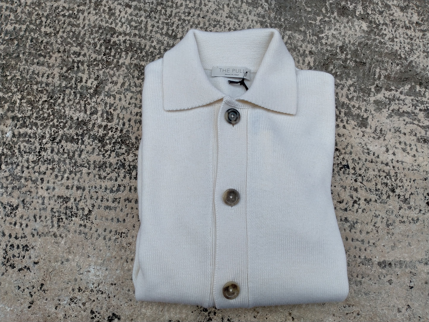 Giubbotto pura lana merino collo camicia