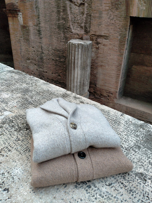 Cardigan sciallato pura lana