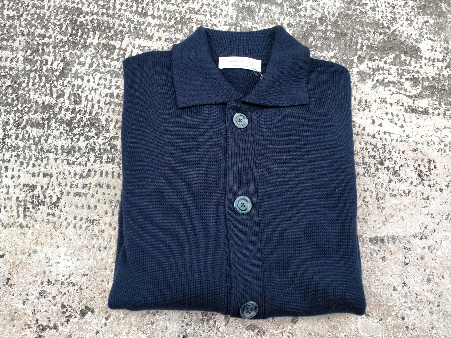 Giubbotto pura lana merino collo camicia