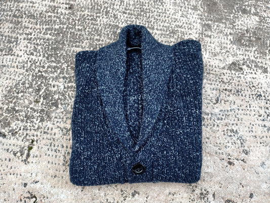 Cardigan sciallato lana e seta