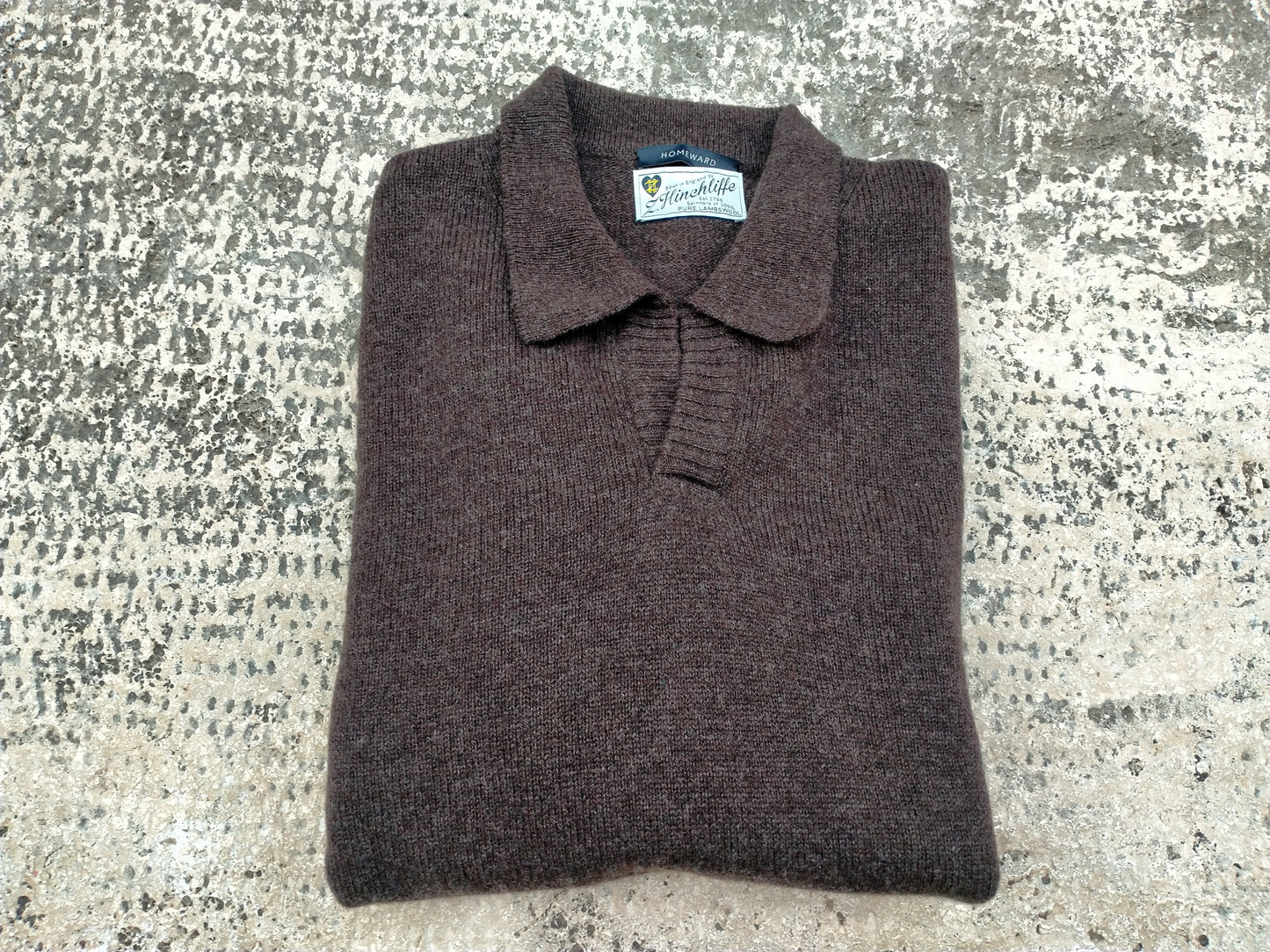 Polo senza bottoni Lambswool Hinchliffe